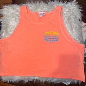 Ron Jon surf shop cropped tank